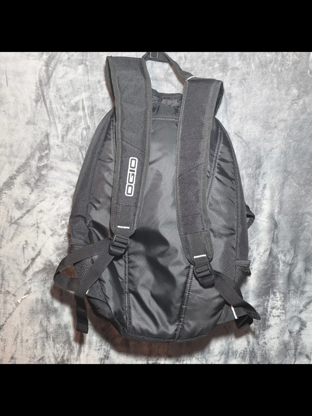 OGIO Black Backpack with White Accent Trim